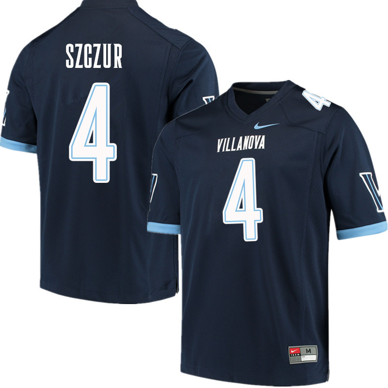 Men #4 Matt Szczur Villanova Wildcats College Football Jerseys Sale-Navy